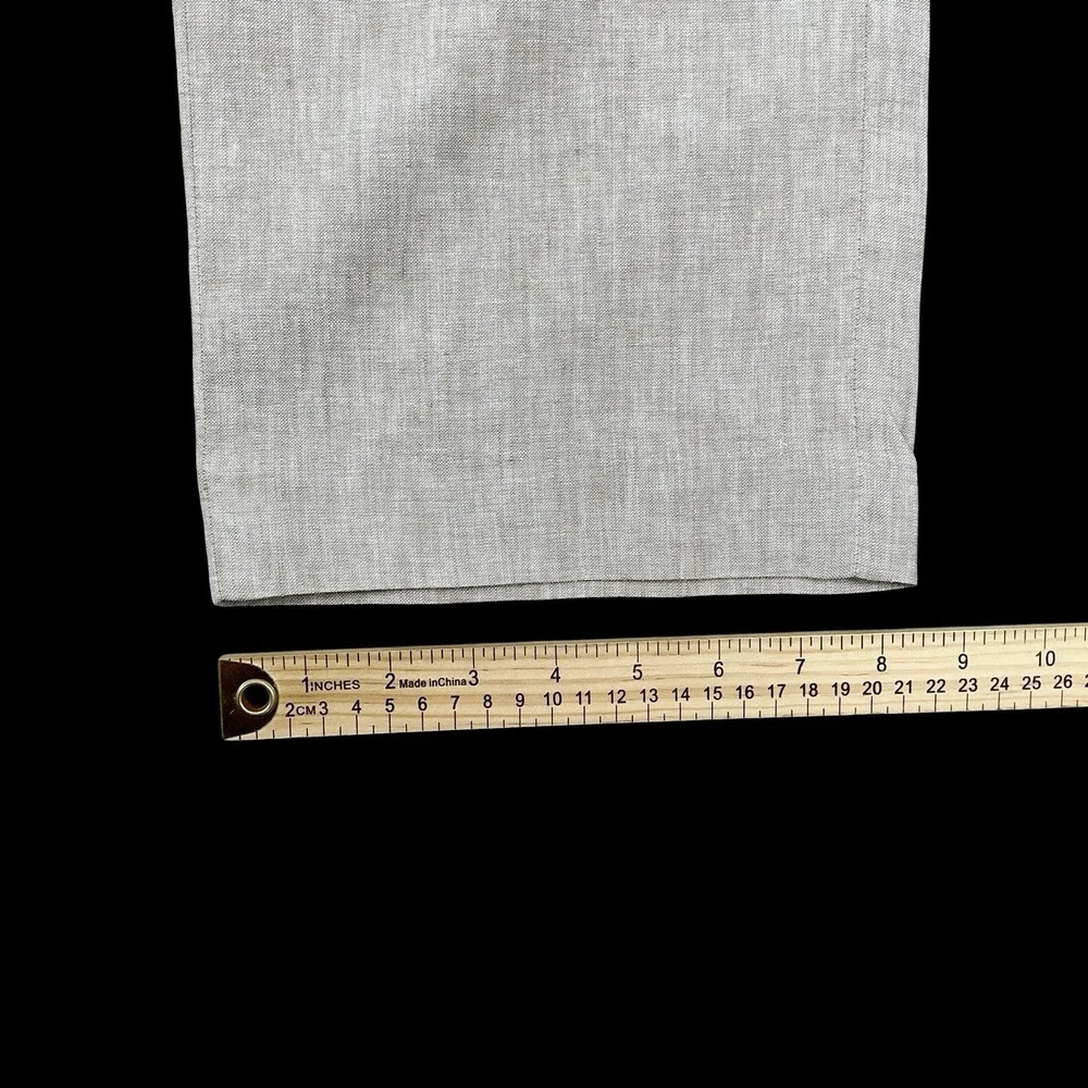 Perry Ellis Pants Men 34x30 (ACTUAL 34x29) Beige Linen Blend Straight Trousers